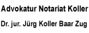 Advokatur Notariat Mediation Dr. jur. Jrg Koller Baar Zug Schweiz