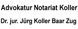 Advokatur Notariat Mediation Dr. jur. Jrg Koller Baar Zug Schweiz